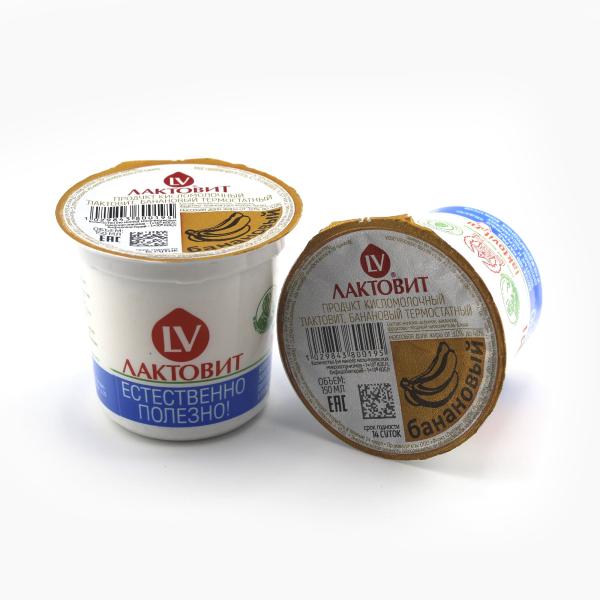 Лактовит банановый без змж 150гр стакан